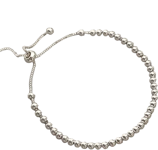 Bracciale con perline intrecciate