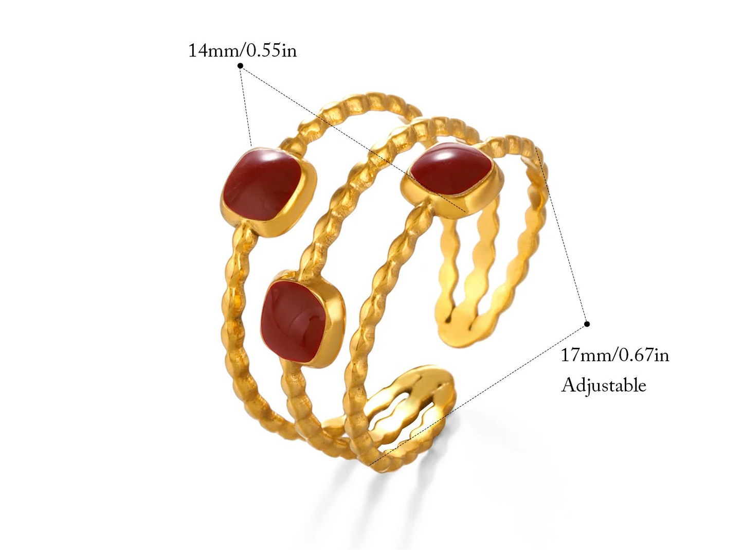 Anello Minimal Chic – Accessorio Moda in Smalto Colorato