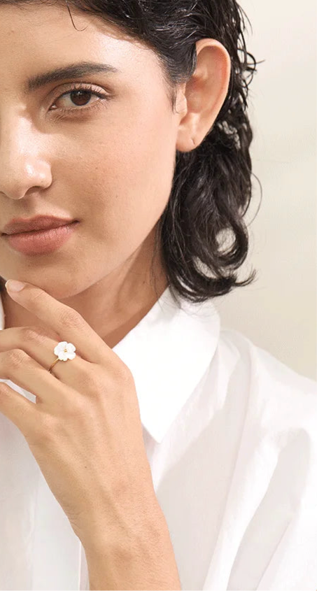 Anello Fiore di Conchiglia – Eleganza Naturale