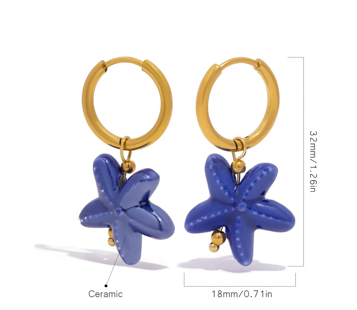 Orecchini Ceramica Viva β Eleganza a Colori