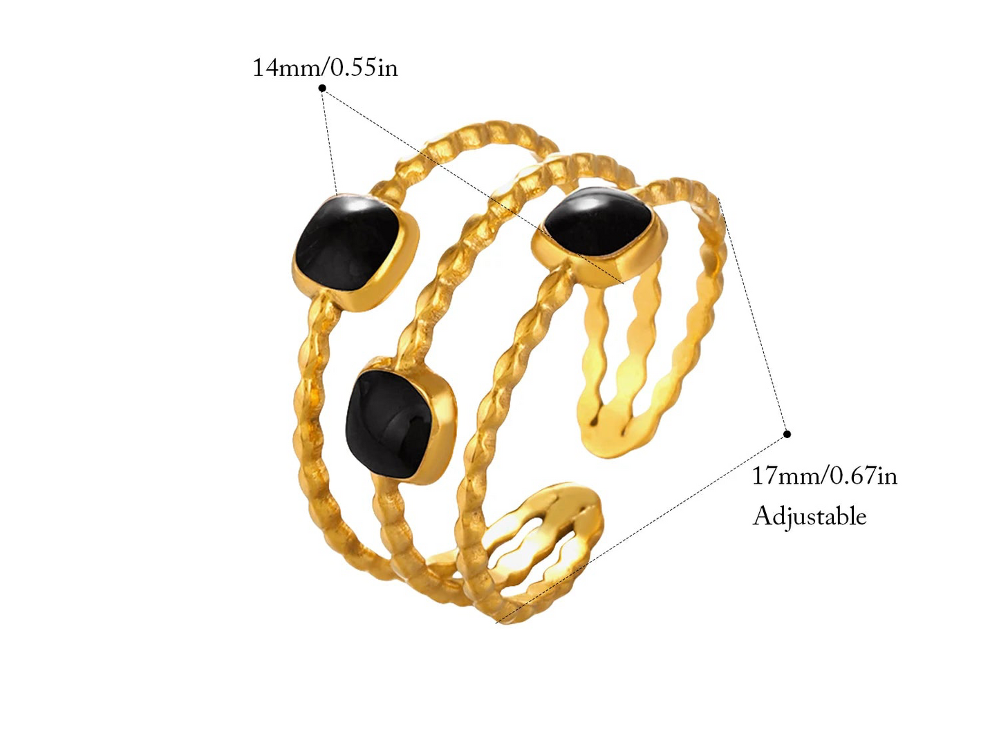 Anello Minimal Chic – Accessorio Moda in Smalto Colorato
