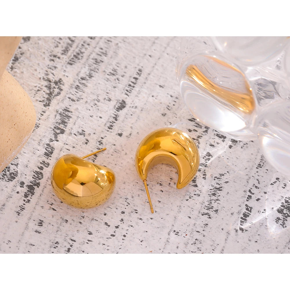 Orecchini Bold Geometrici – Acciaio Inossidabile | Oro & Argento