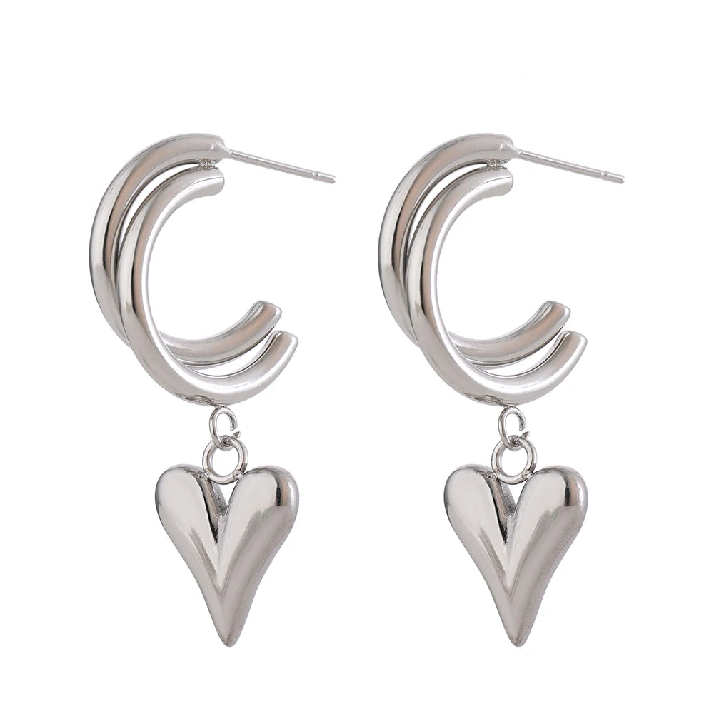 Orecchini Cuore Lucente – Romantici e Raffinati