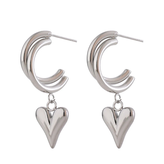Orecchini Cuore Lucente – Romantici e Raffinati