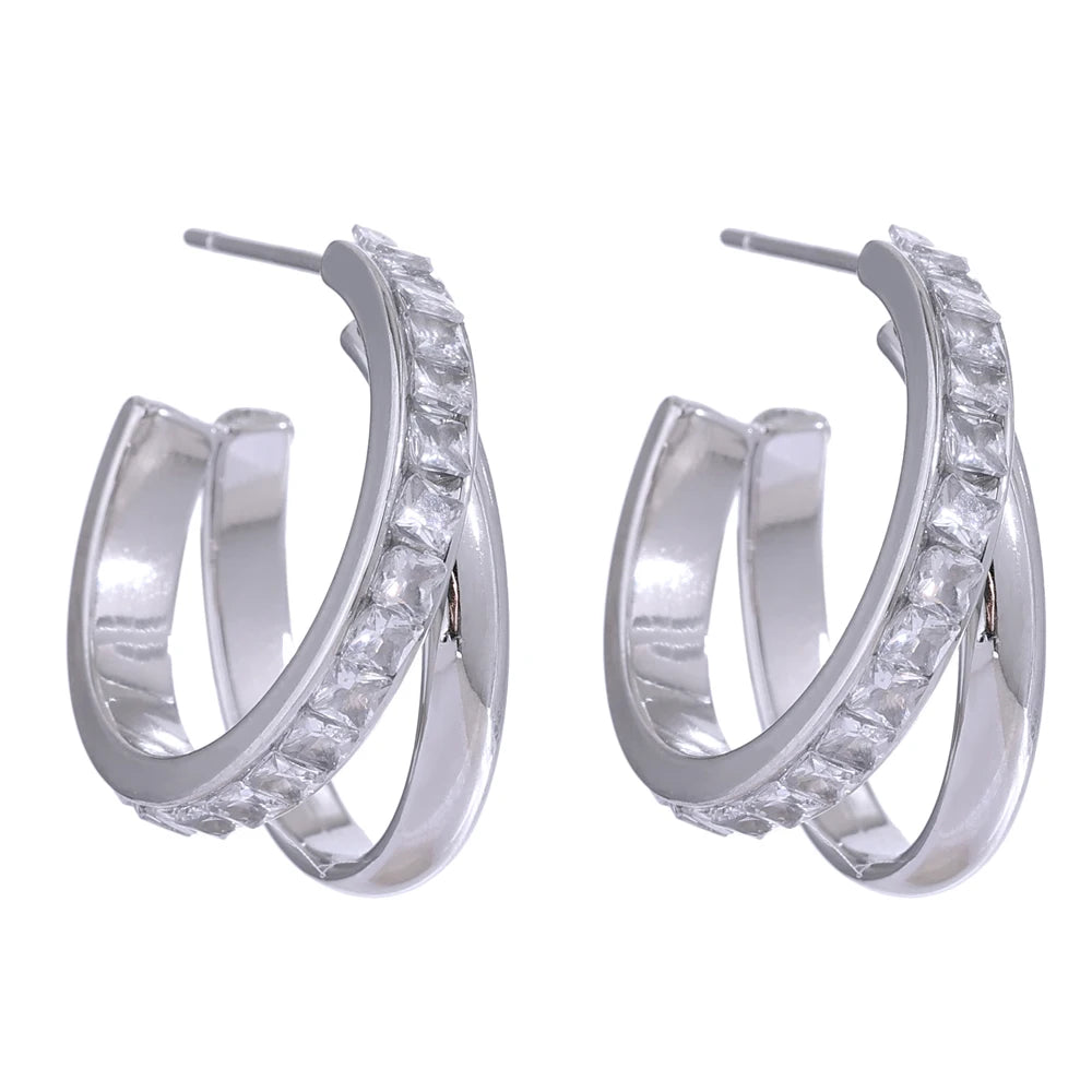Orecchini Doppia Luce – Geometria Elegante