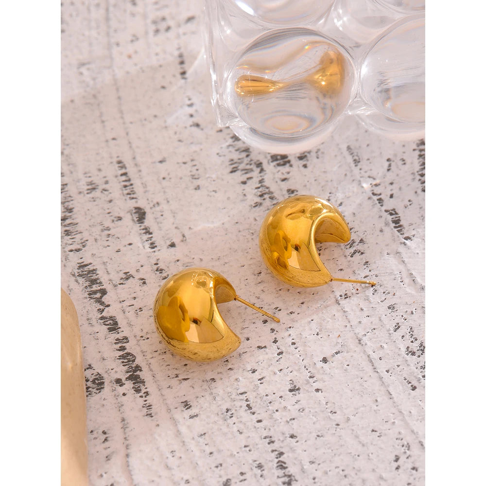 Orecchini Bold Geometrici – Acciaio Inossidabile | Oro & Argento