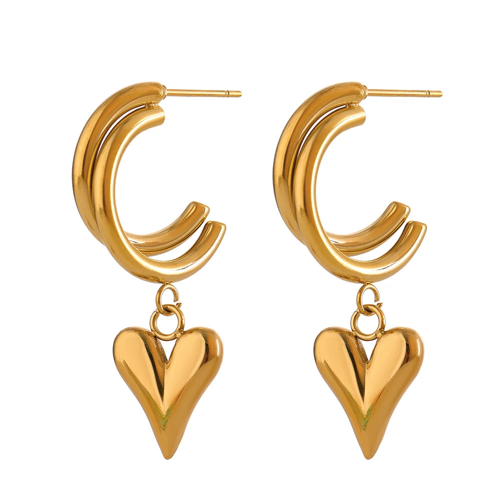 Orecchini Cuore Lucente – Romantici e Raffinati