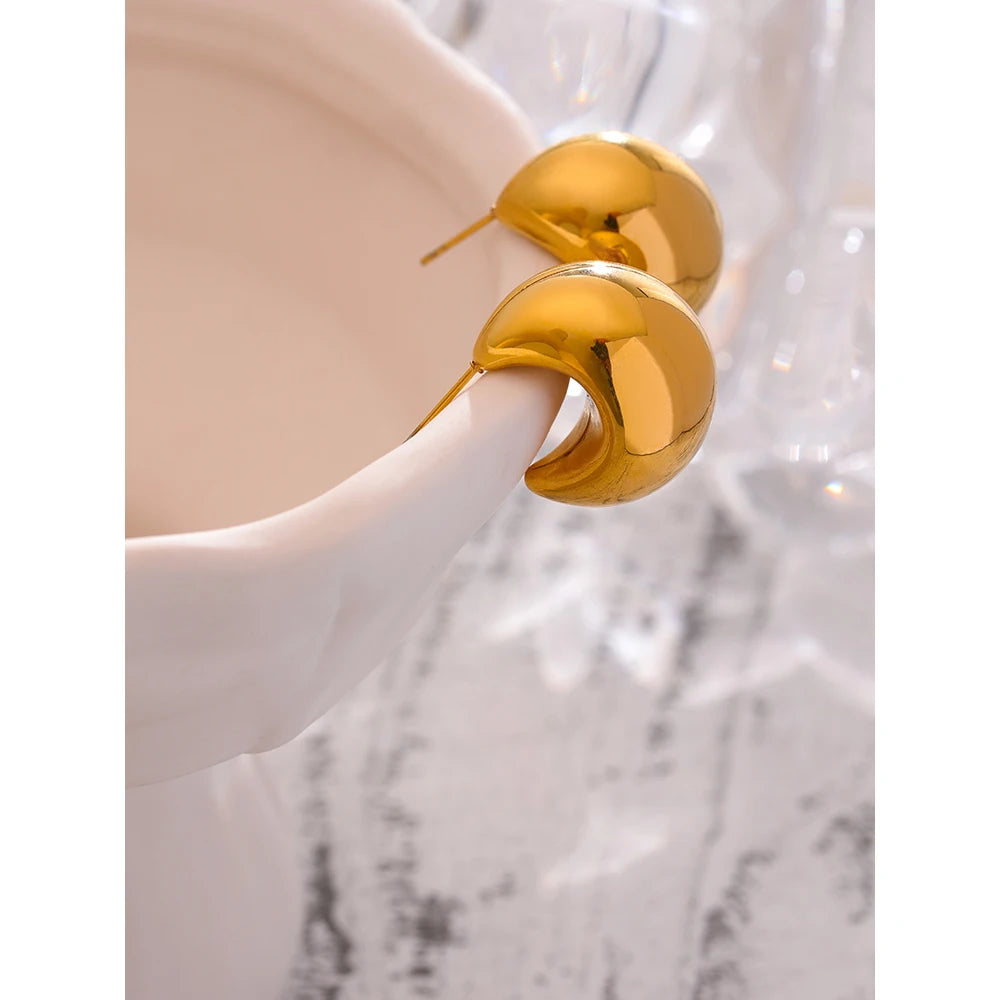 Orecchini Bold Geometrici – Acciaio Inossidabile | Oro & Argento