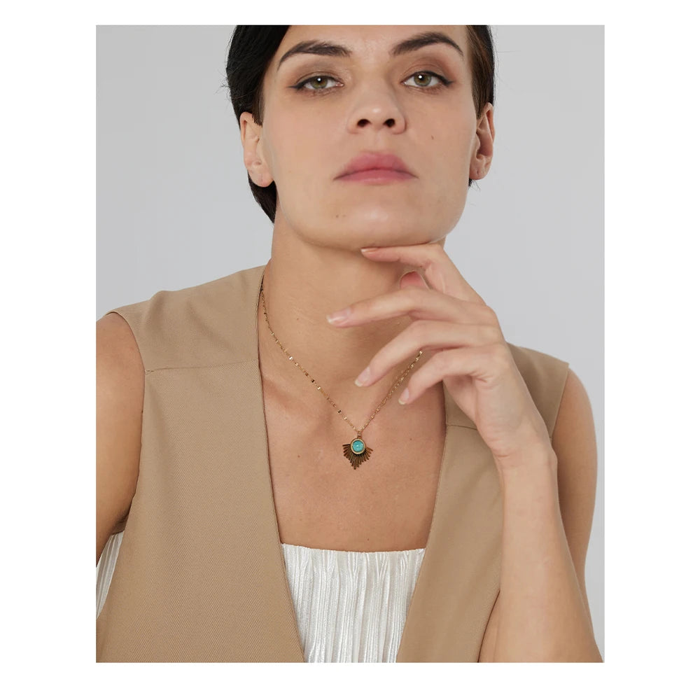 Collana Sole Turchese – Energia e Luce