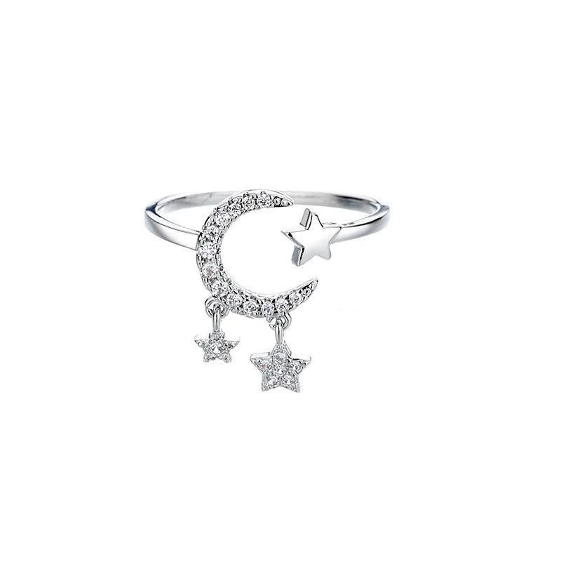 Collezione Anelli Luna e Stella – Argento