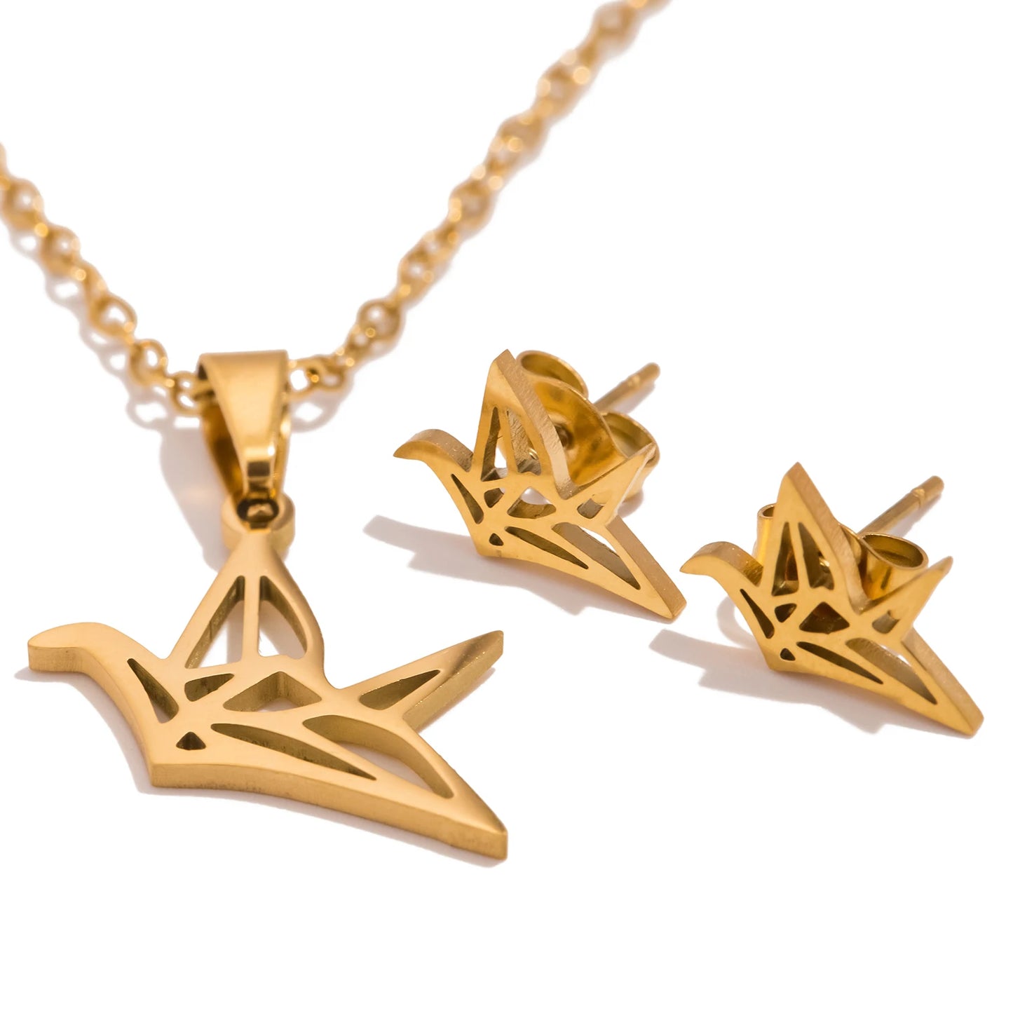 Set Collana e Orecchini Origami