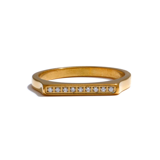 Anello Raggio Dorato – Eleganza senza fine