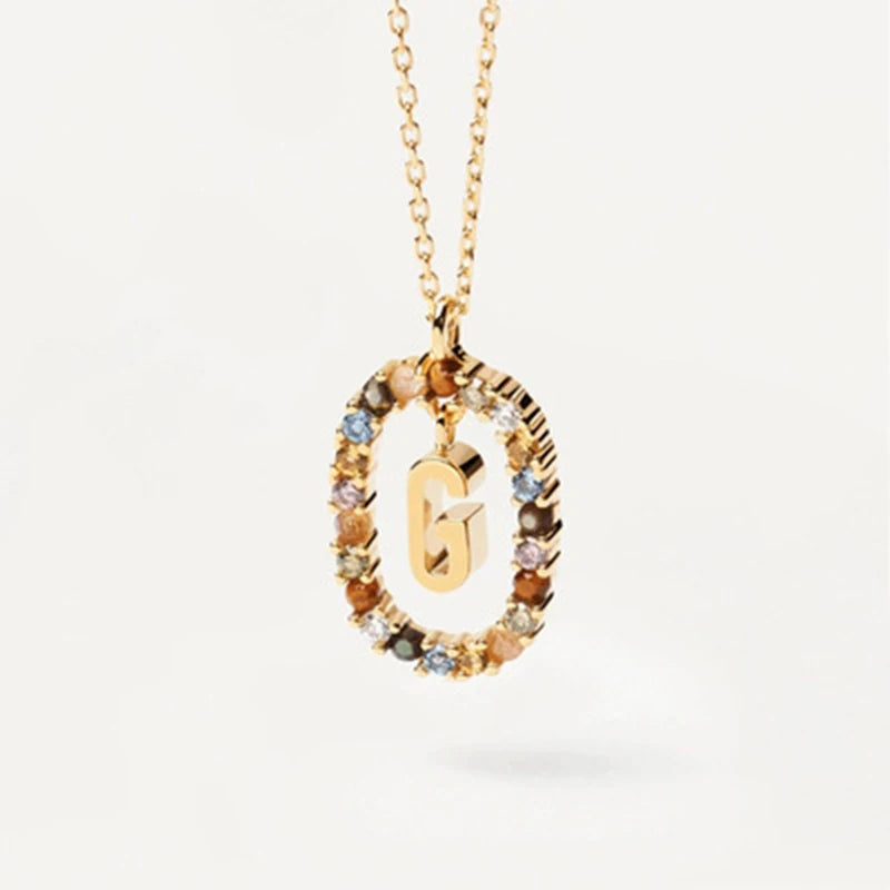 Collana con Lettera Iniziale – Girocollo Elegante Donna