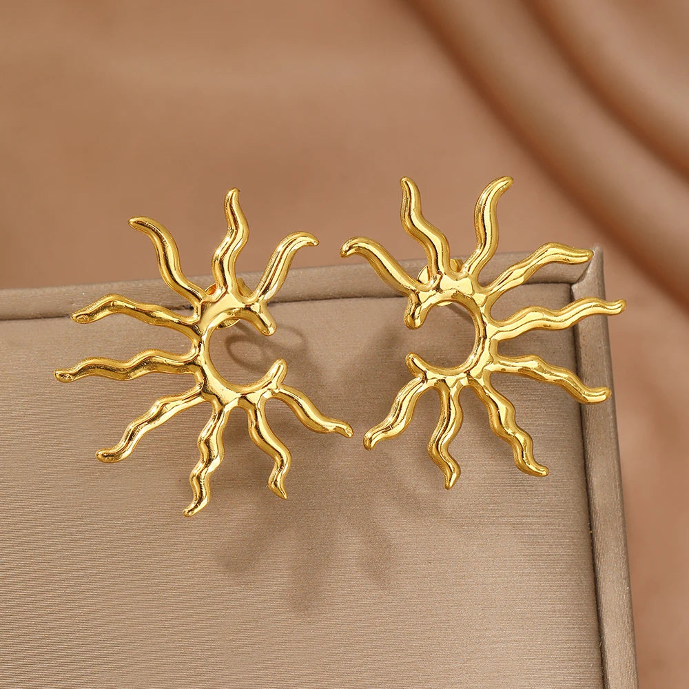 Orecchini Sole Ardente – Splendore Unico