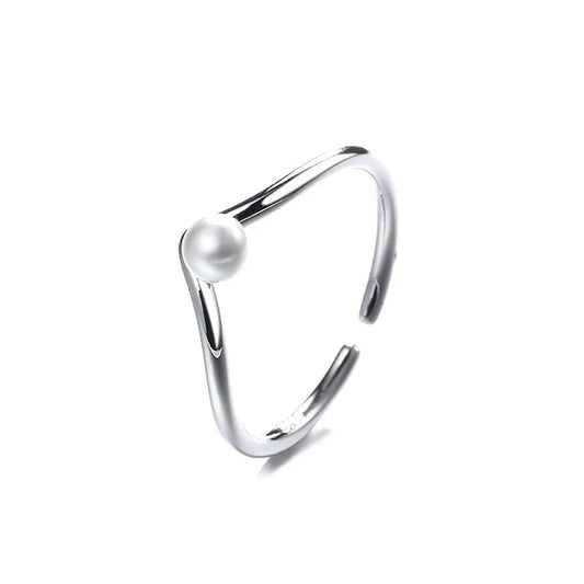 V di Perla – Anello regolabile in argento 925
