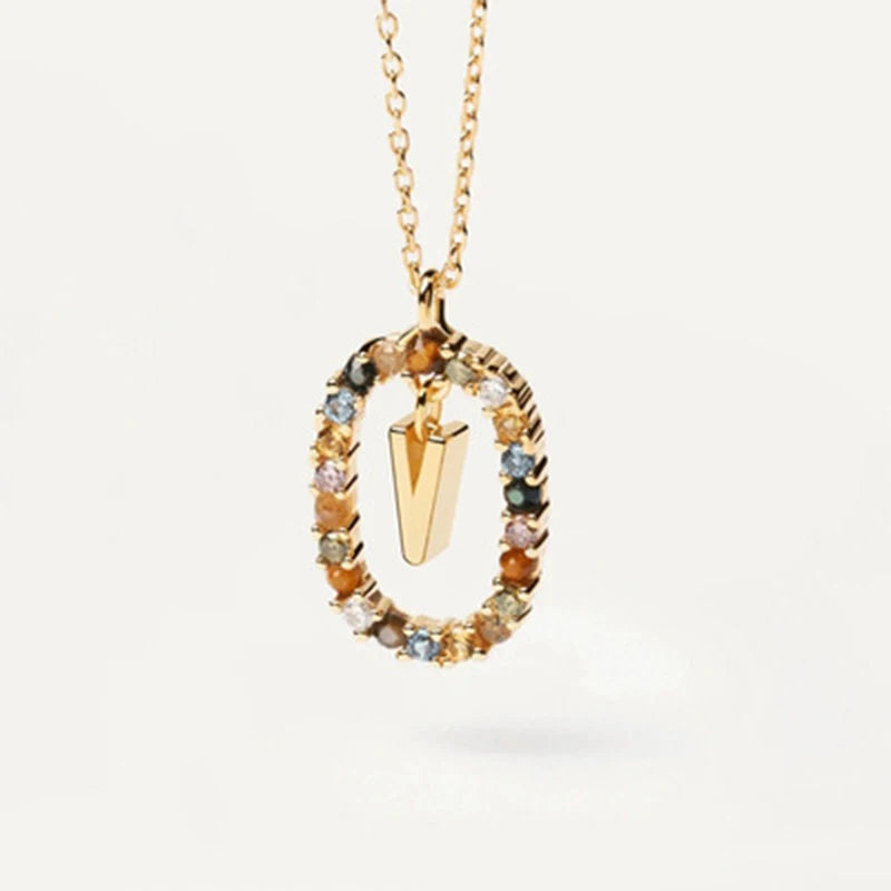 Collana con Lettera Iniziale – Girocollo Elegante Donna