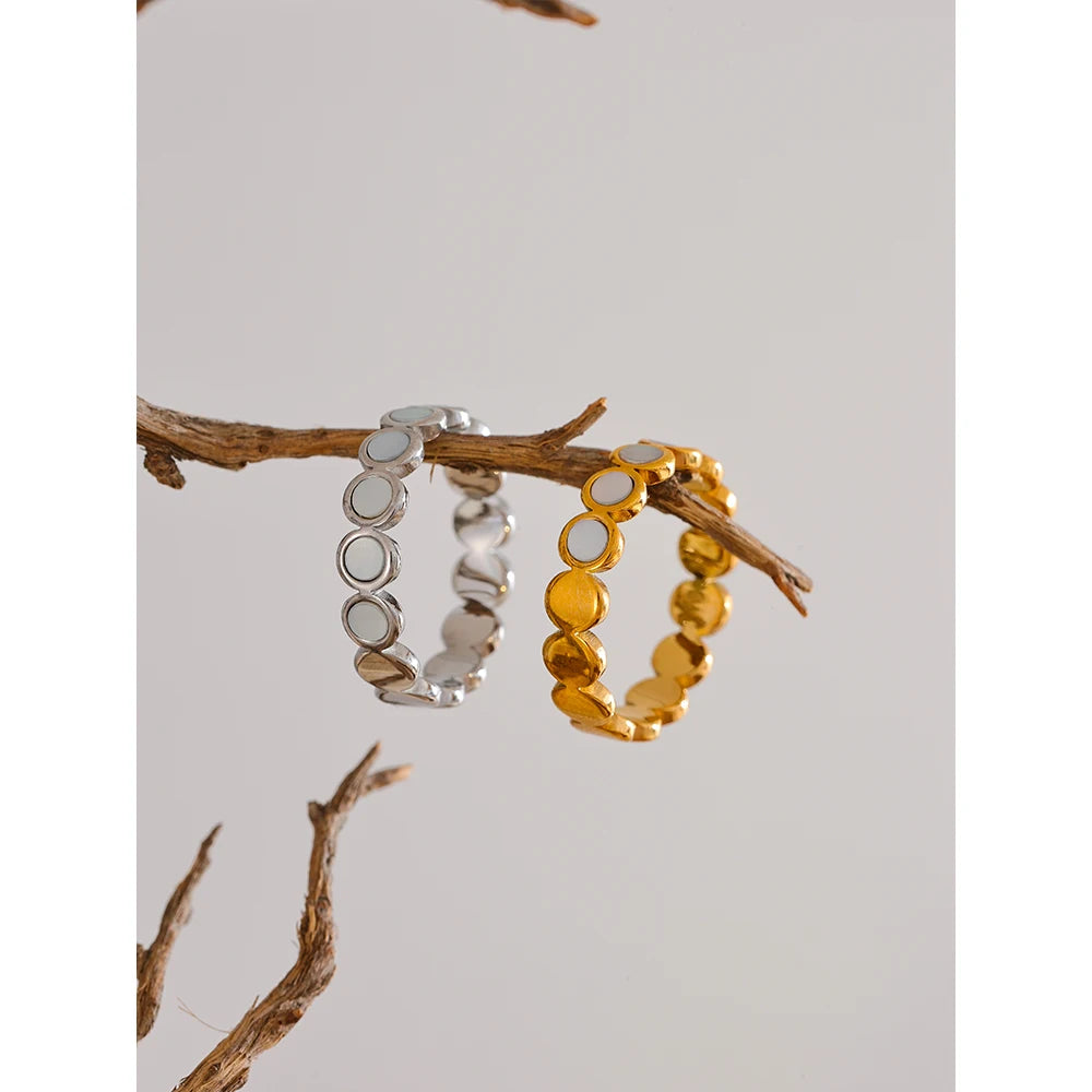 Anello Conchiglia Rotonda – Riflessi di Mare