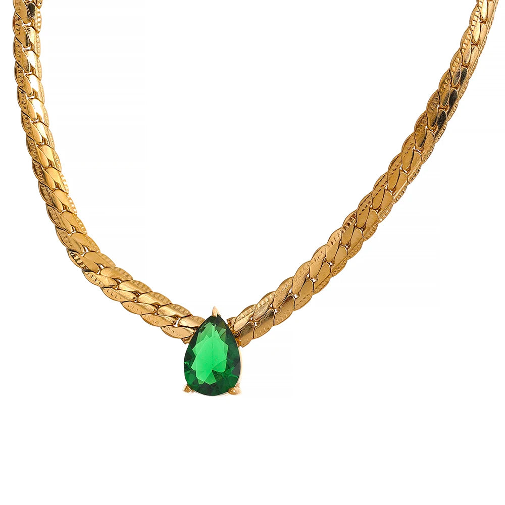 Set Eleganza Dorata β Collana e Bracciale con Zircone Luminoso