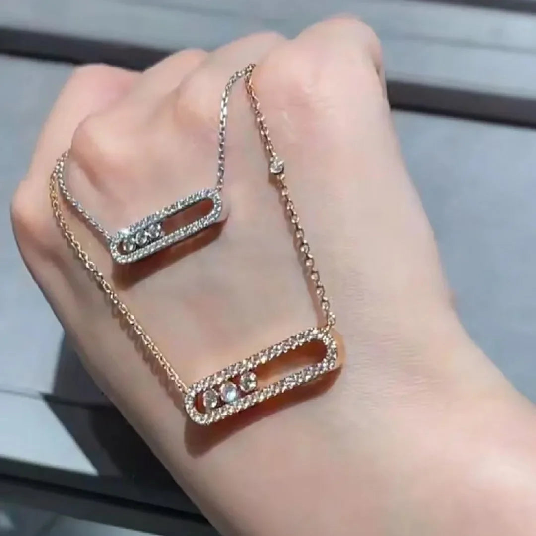 Collana in argento dal design traforato – Eleganza moderna e raffinata