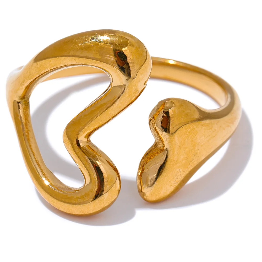 Anello Cuore Gemello – Minimal Chic in Acciaio Inossidabile