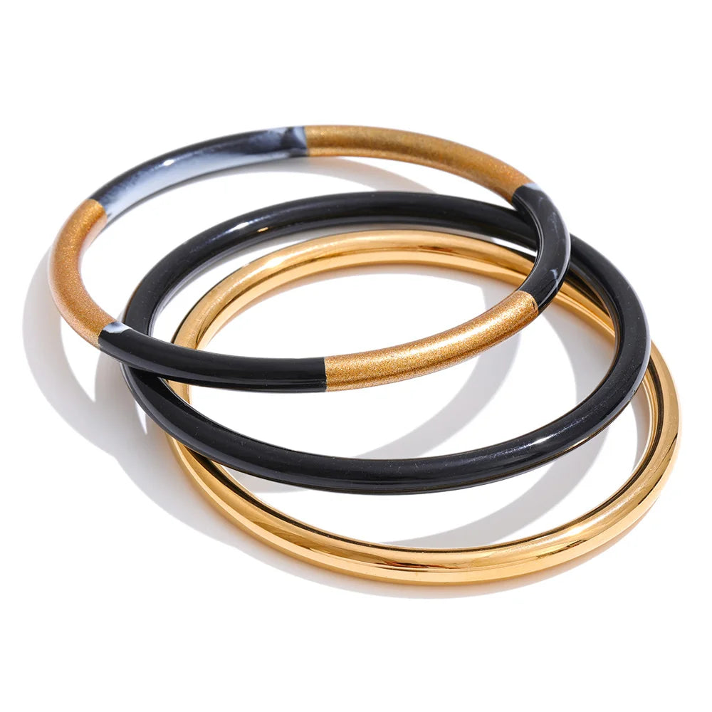 Set di Bracciali a Cerchio Sovrapposti