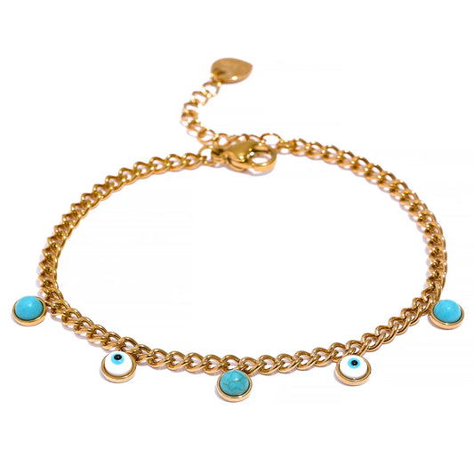 Bracciale Turquoise Eye – Protezione e Luce