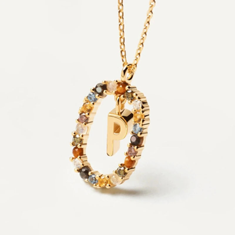 Collana con Lettera Iniziale – Girocollo Elegante Donna