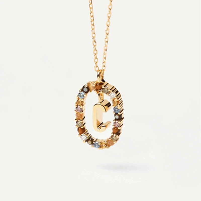 Collana con Lettera Iniziale – Girocollo Elegante Donna