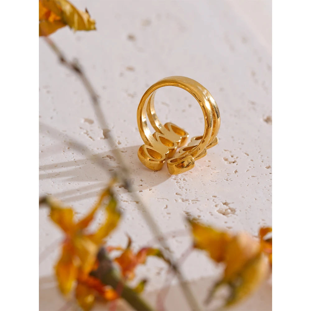 Anello Gocce di Luce – Splendore Dorato