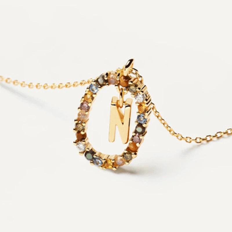 Collana con Lettera Iniziale – Girocollo Elegante Donna