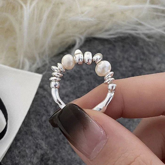Anello “Goccia di Perla” in argento 925