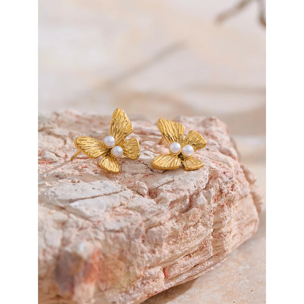 Orecchini Butterfly Pearl – Grazia e Luce