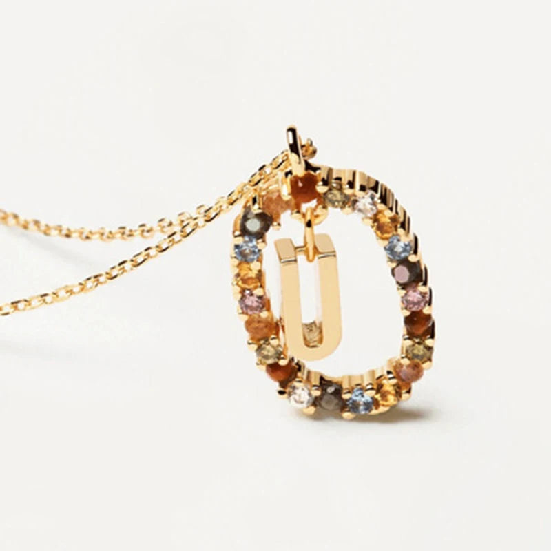 Collana con Lettera Iniziale – Girocollo Elegante Donna