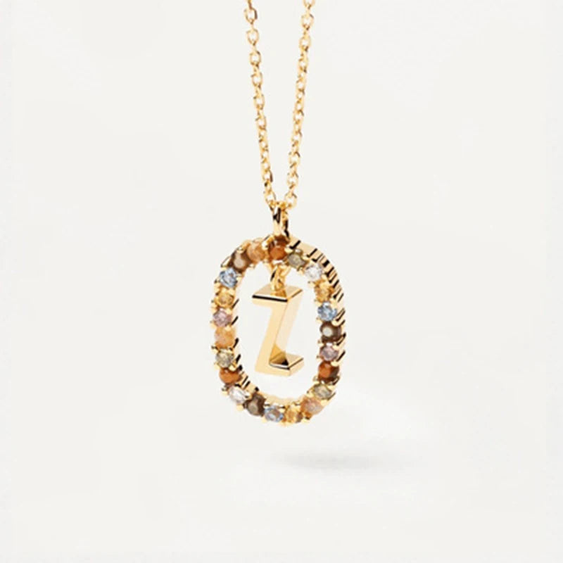 Collana con Lettera Iniziale – Girocollo Elegante Donna