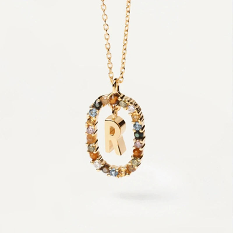 Collana con Lettera Iniziale – Girocollo Elegante Donna