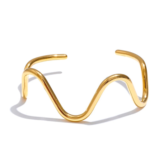 Bracciale Onda Dorata – Armonia e Movimento