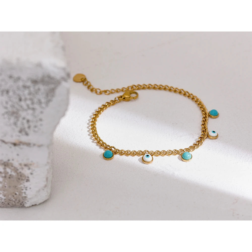 Bracciale Turquoise Eye – Protezione e Luce