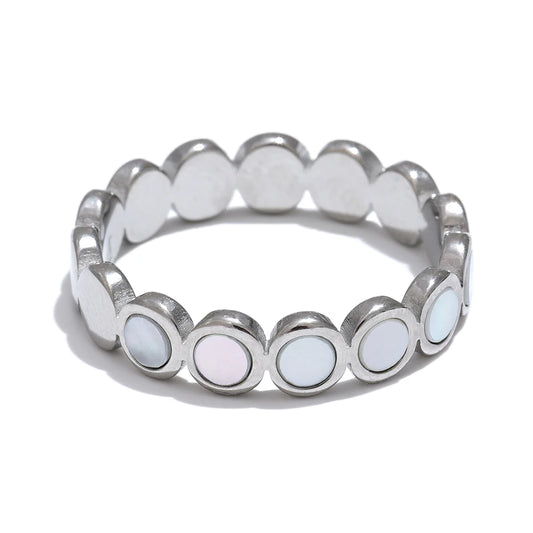 Anello Conchiglia Rotonda – Riflessi di Mare