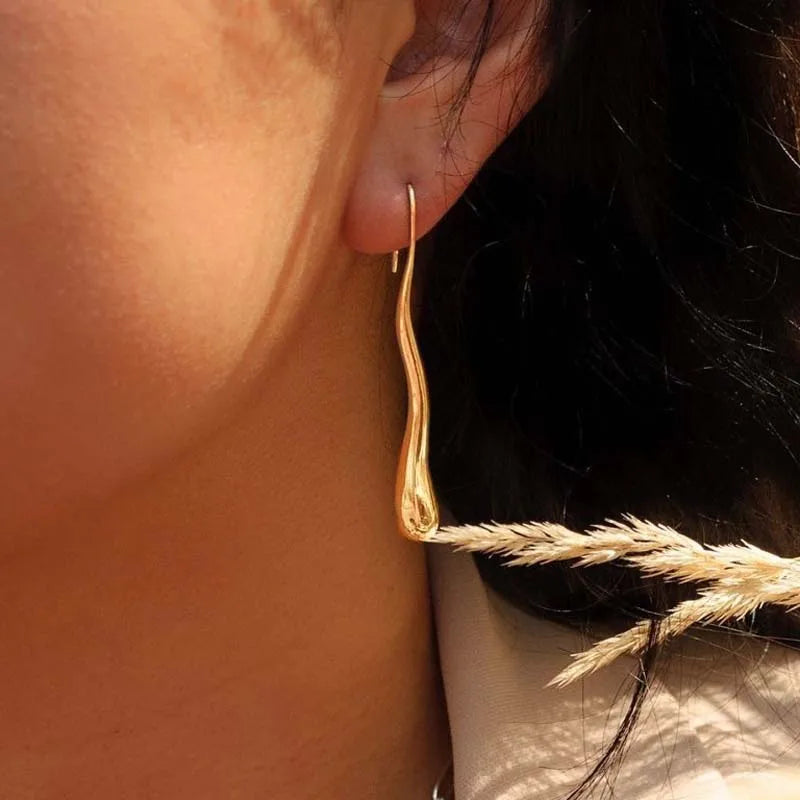 Orecchini “Goccia d’Oro” – Riflessi Irregolari