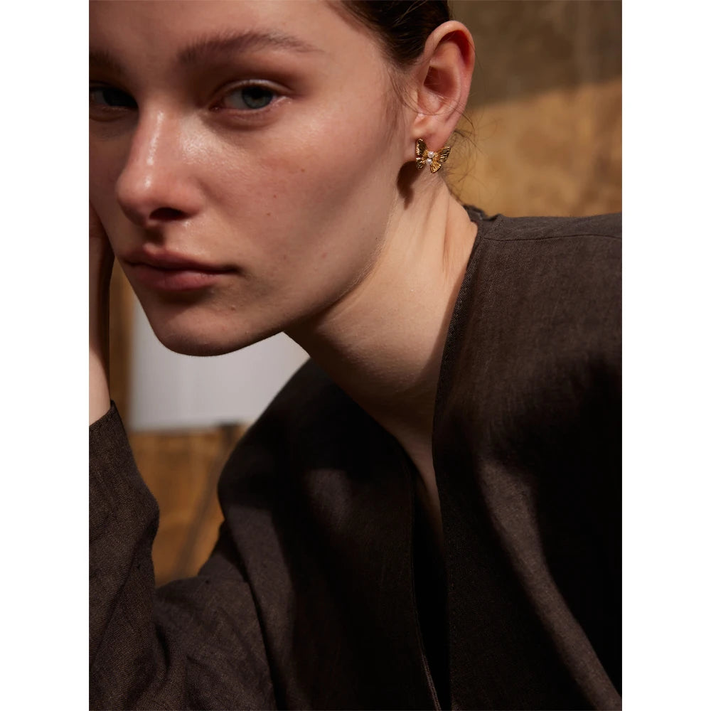 Orecchini Butterfly Pearl – Grazia e Luce