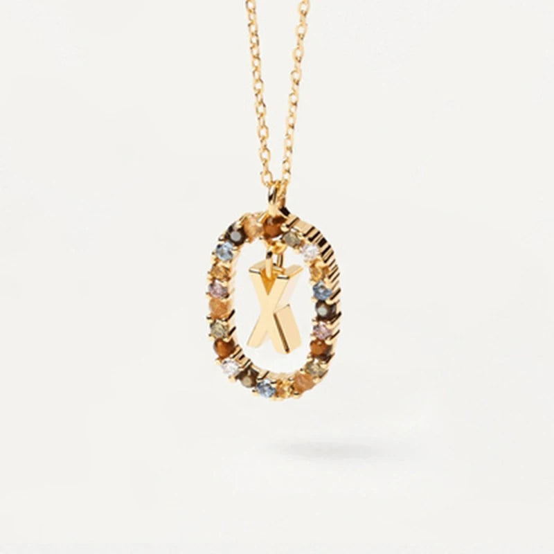 Collana con Lettera Iniziale – Girocollo Elegante Donna