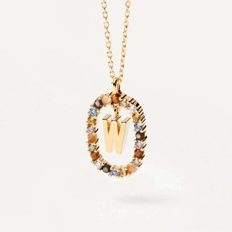 Collana con Lettera Iniziale – Girocollo Elegante Donna