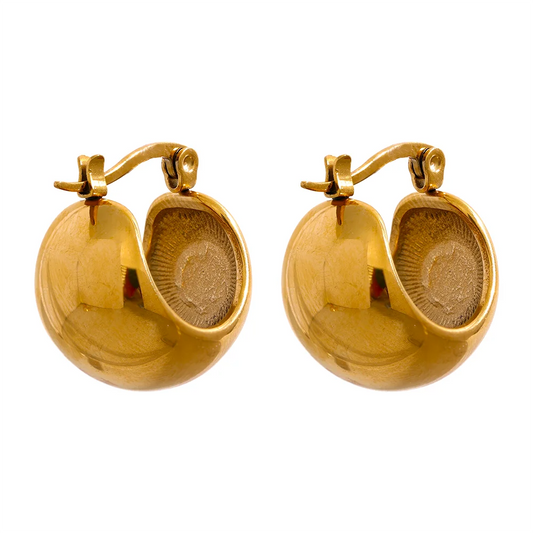 Orecchini Bold Geometrici – Acciaio Inossidabile Oro & Argento