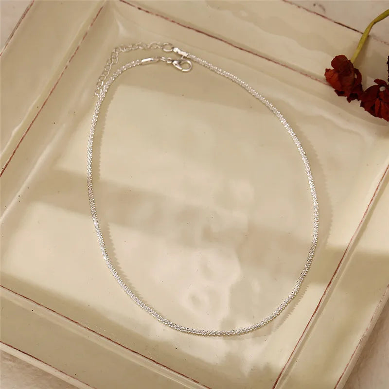 Collana in argento 925 – Catena sottile e luminosa