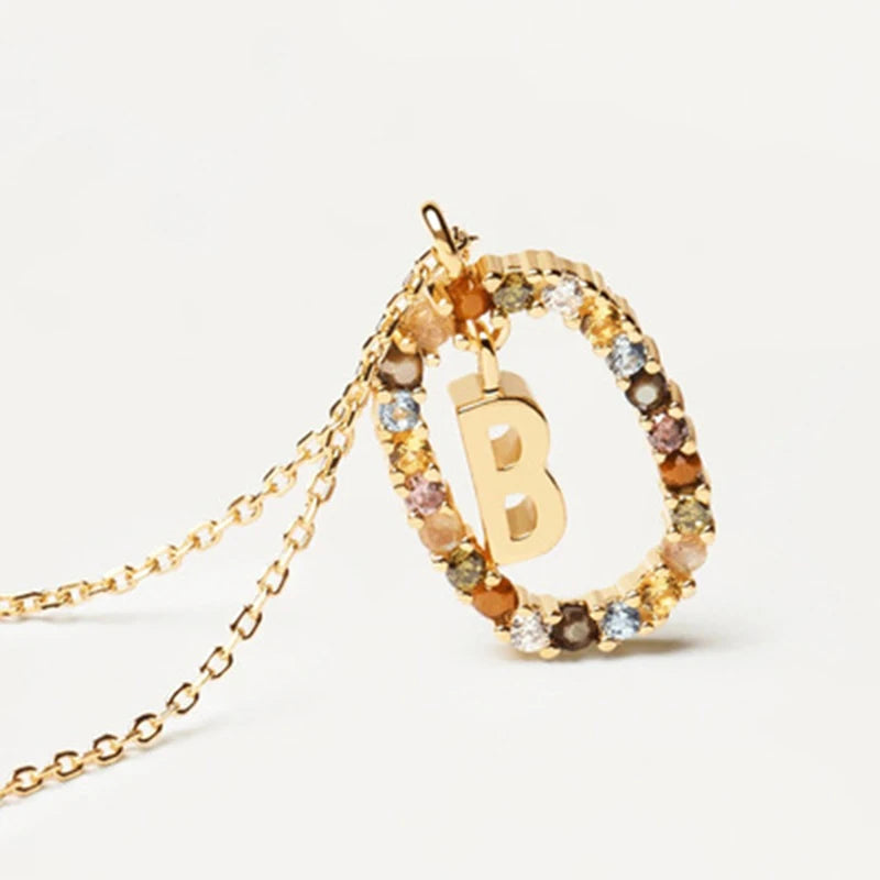 Collana con Lettera Iniziale – Girocollo Elegante Donna
