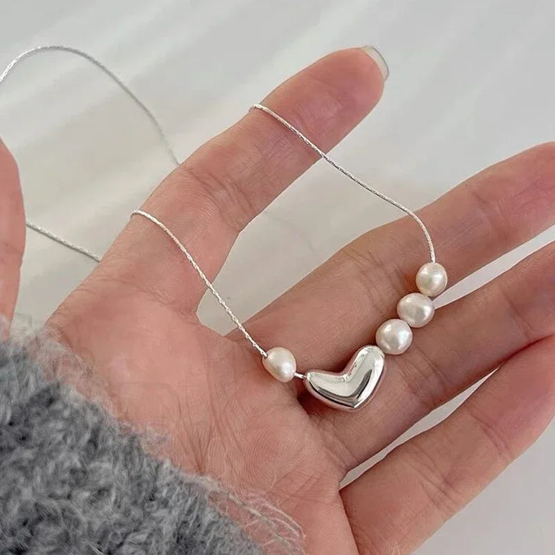 Collana “Cuore di Perla” in Argento 925