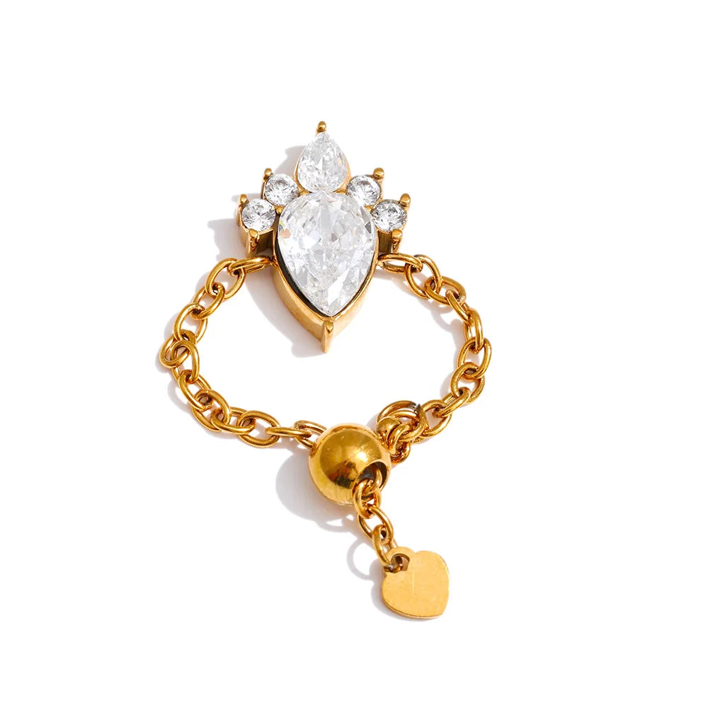 Anello “Rosso Charme” – Zirconi & Oro