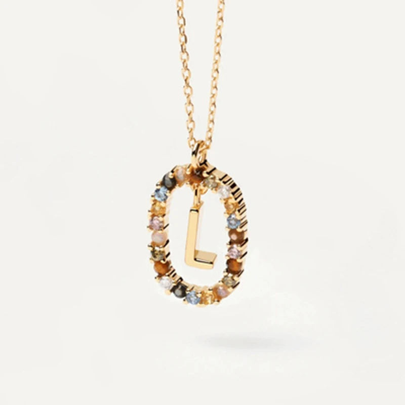 Collana con Lettera Iniziale – Girocollo Elegante Donna