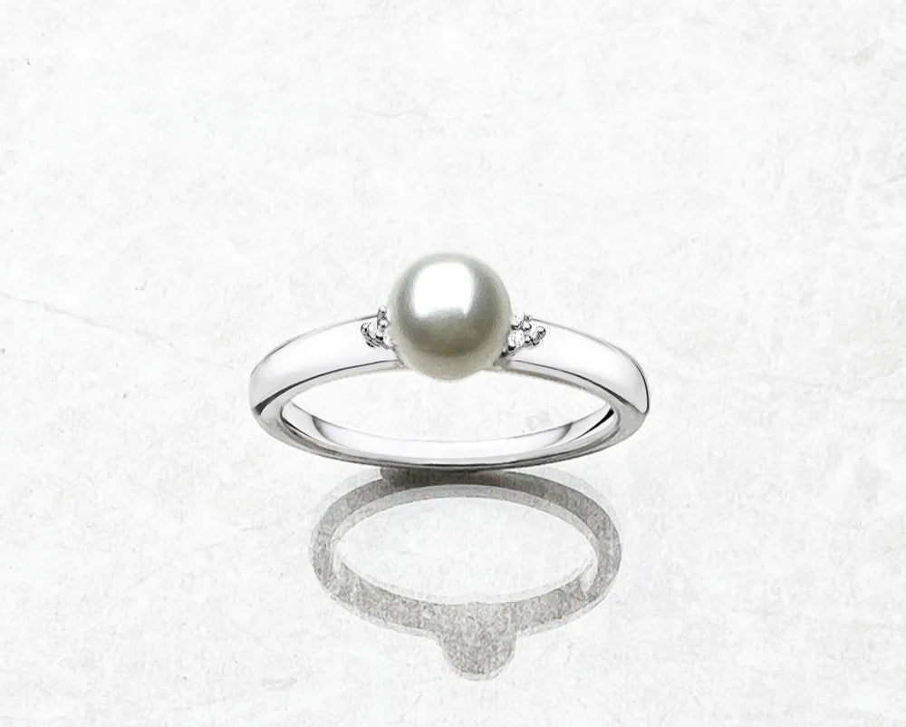 Goccia di Luce – Anello Argento con perla e zircone