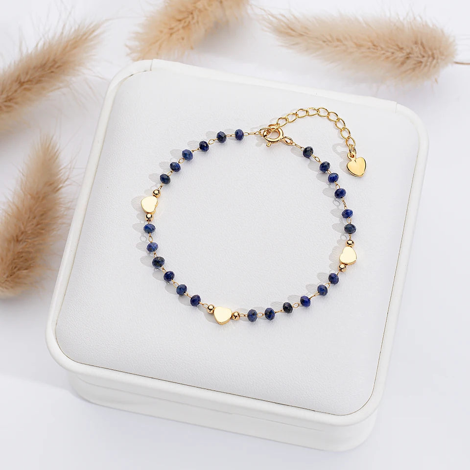 Bracciale in pietra naturale con cuore – Lavorazione artigianale